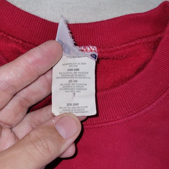 Vintage Jerzees Sweatshirt Womens Size 22F Purple Bear Garden Grunge Y2k Retro - Picture 12 of 16